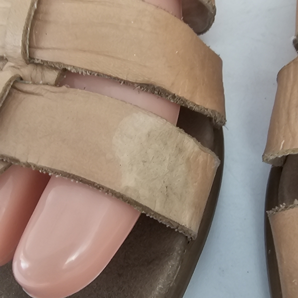 Munro Carrera Gladiator Sandal Tan Calf Leather Women’s Size 9.5 Wide - Picture 7 of 12
